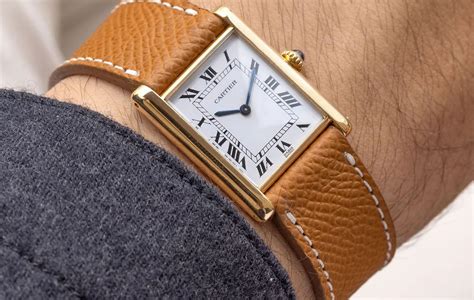 cartier tank sizes on wrist|cartier tank introduced.